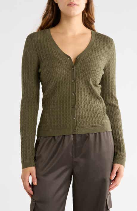 Pointelle Cardigan