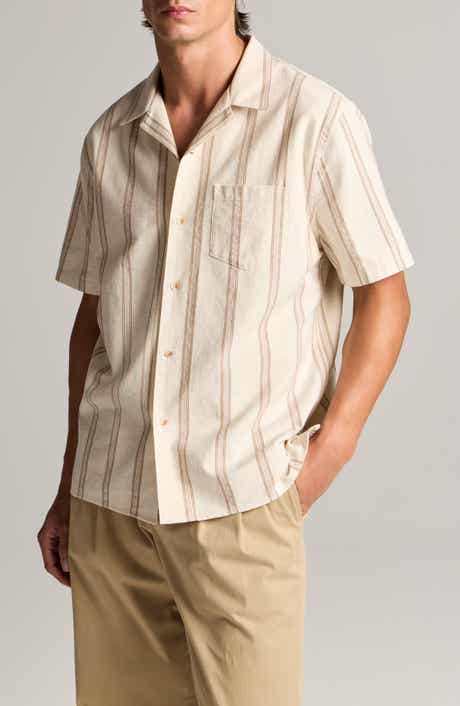 Cove Stripe Cotton & Hemp Cabana Shirt