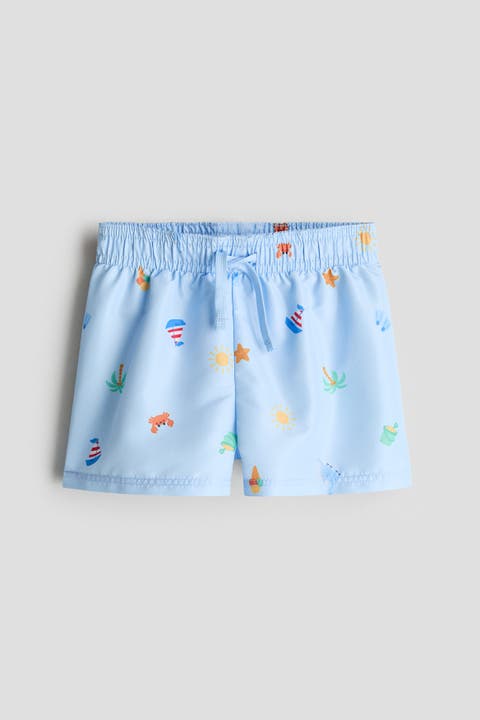 Patterned Swim Shorts