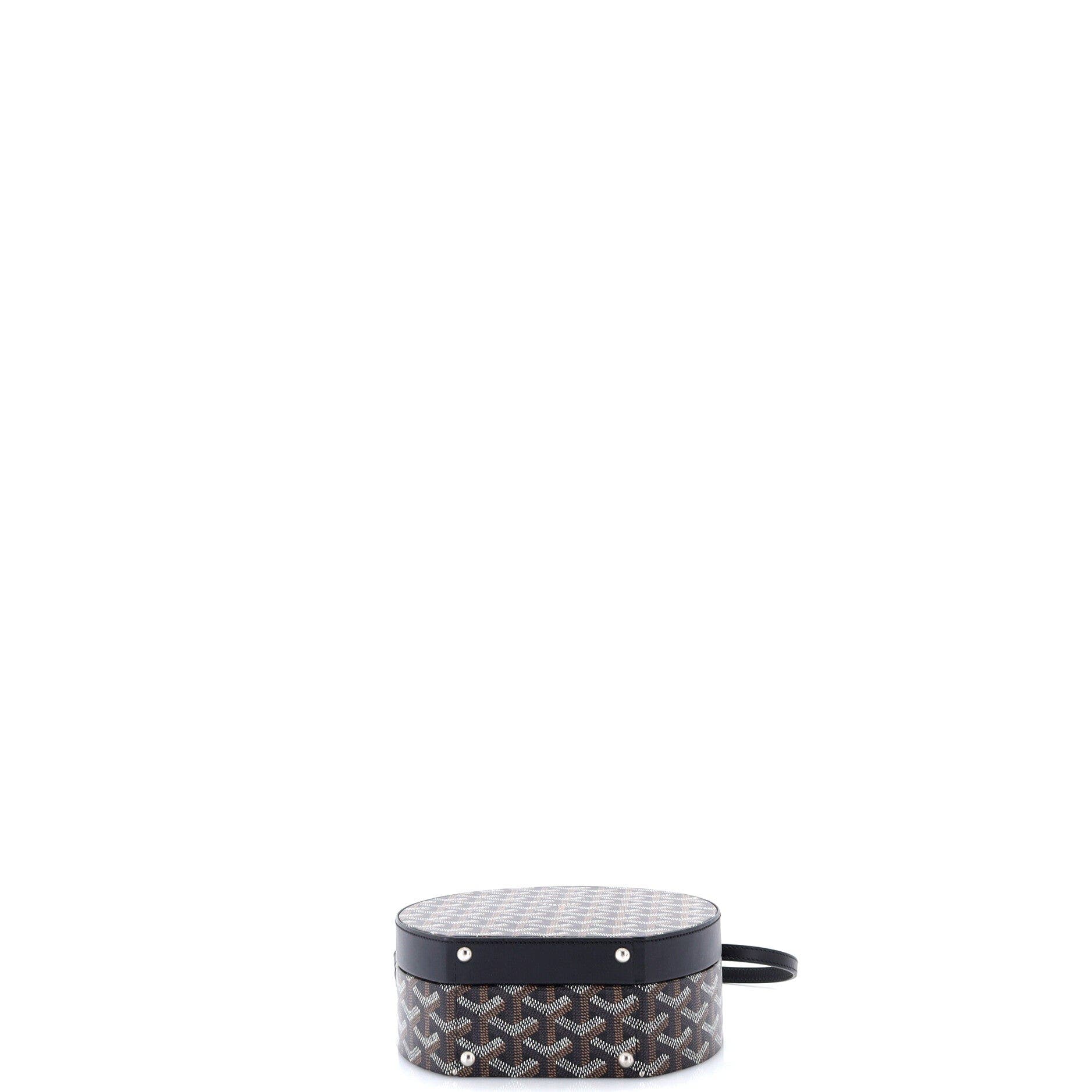 Alto Hatbox Bag Coated Canvas, Alternate, color, Black