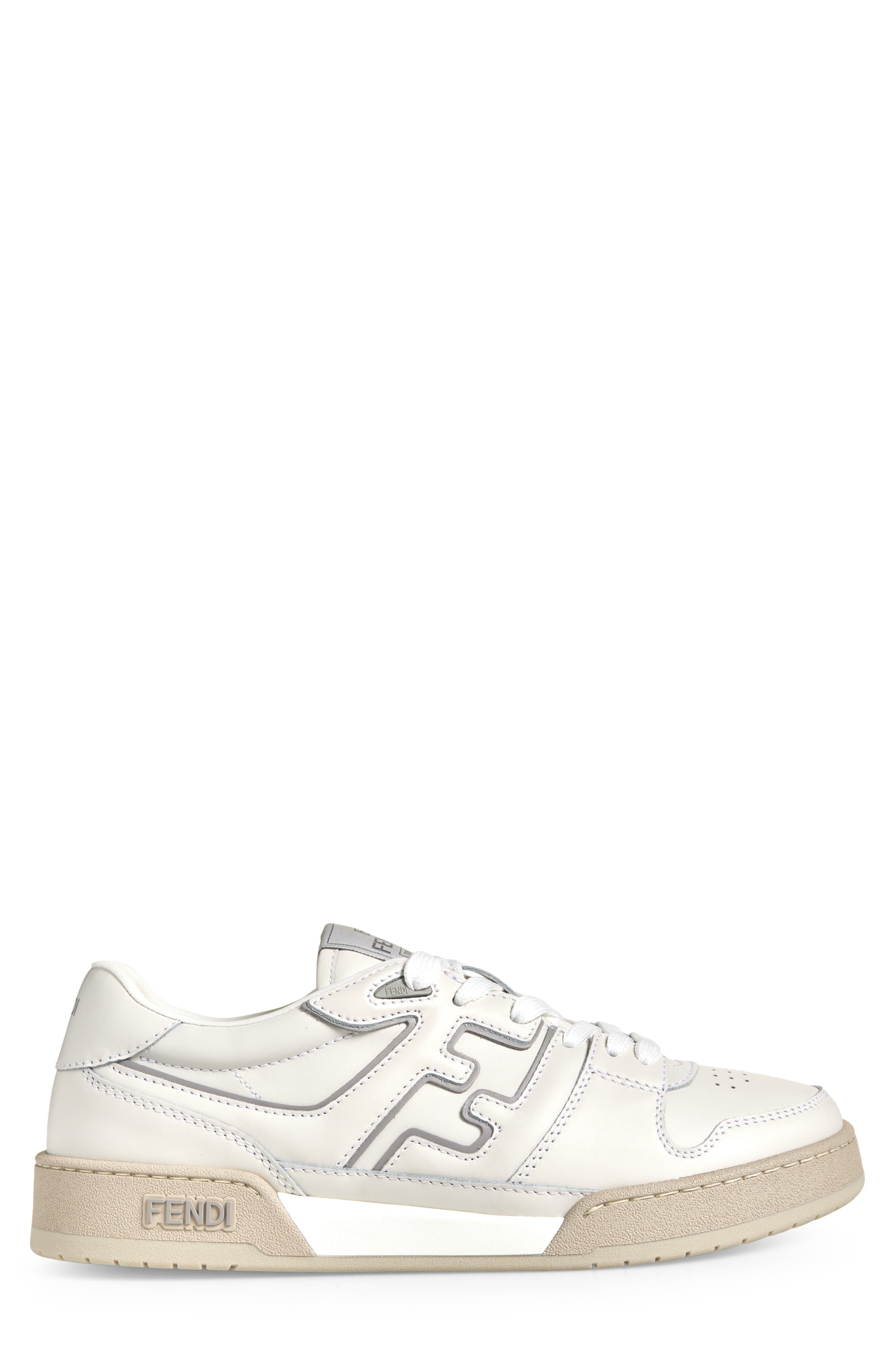 Fendi FF Match Sneaker, Alternate, color, Bia/Bia/Gri Ch/Gri C