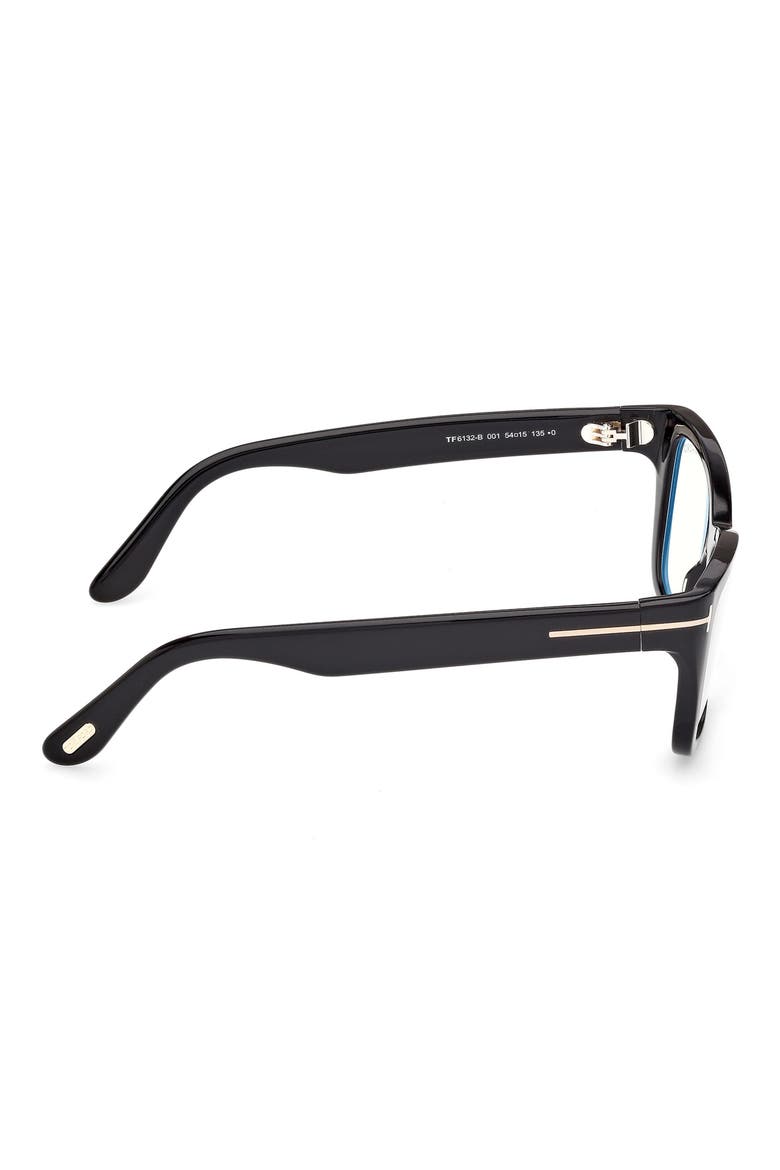 54mm Butterfly Optical Glasses, Alternate, color, SHINY BLACK