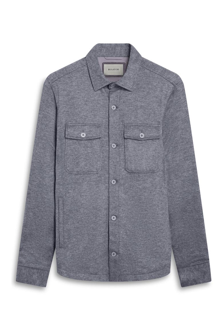 Wool Blend Shirt Jacket, Alternate, color, CEMENT