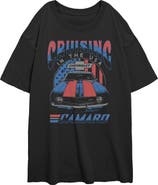 General Motors Junior's Camaro Cruising in the USA Short Sleeve Oversized T-Shirt