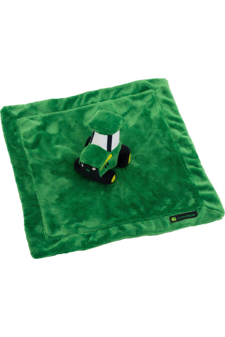 Satin Security Blanket, Alternate, color, Kelly Green