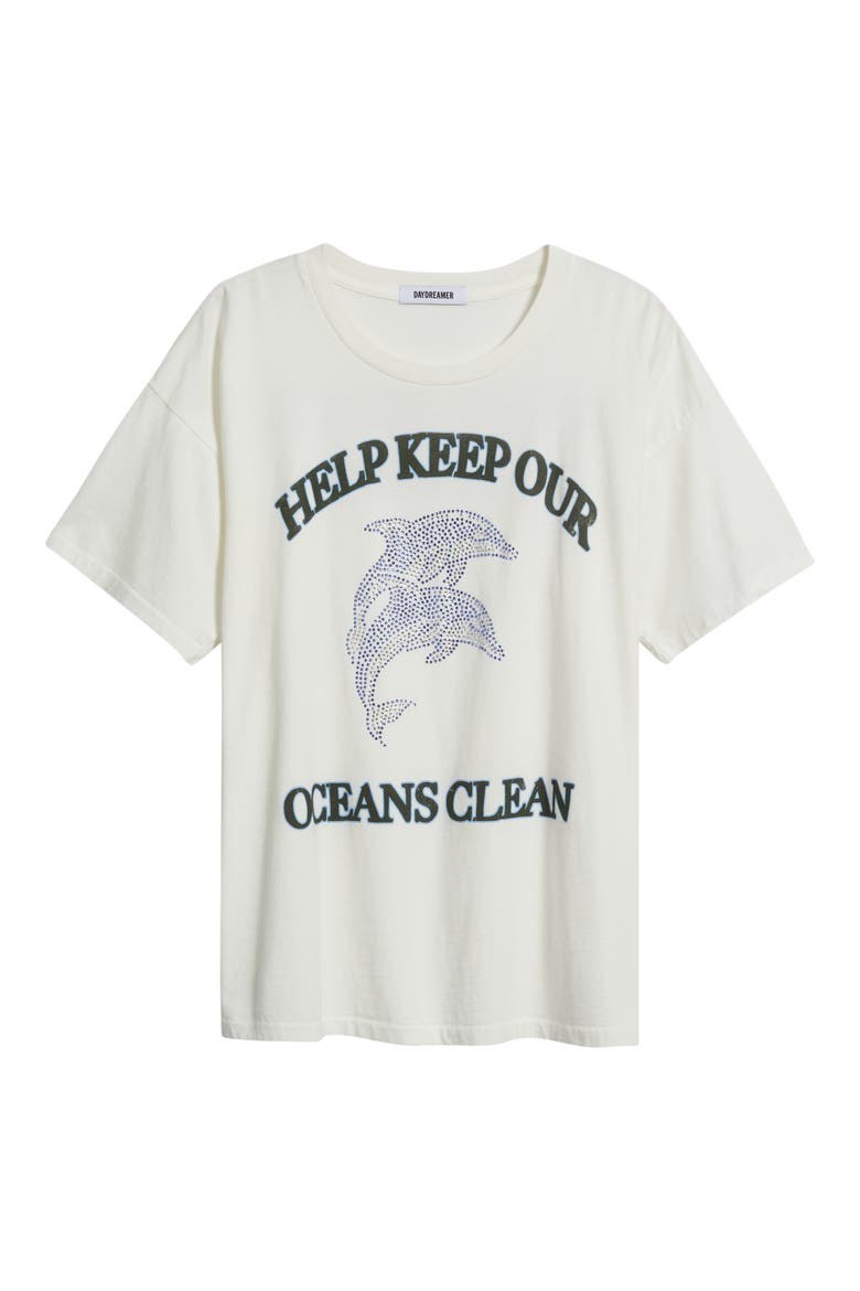 Help Keep Our Oceans Clean Graphic T-Shirt, Alternate, color, VINTAGE WHITE
