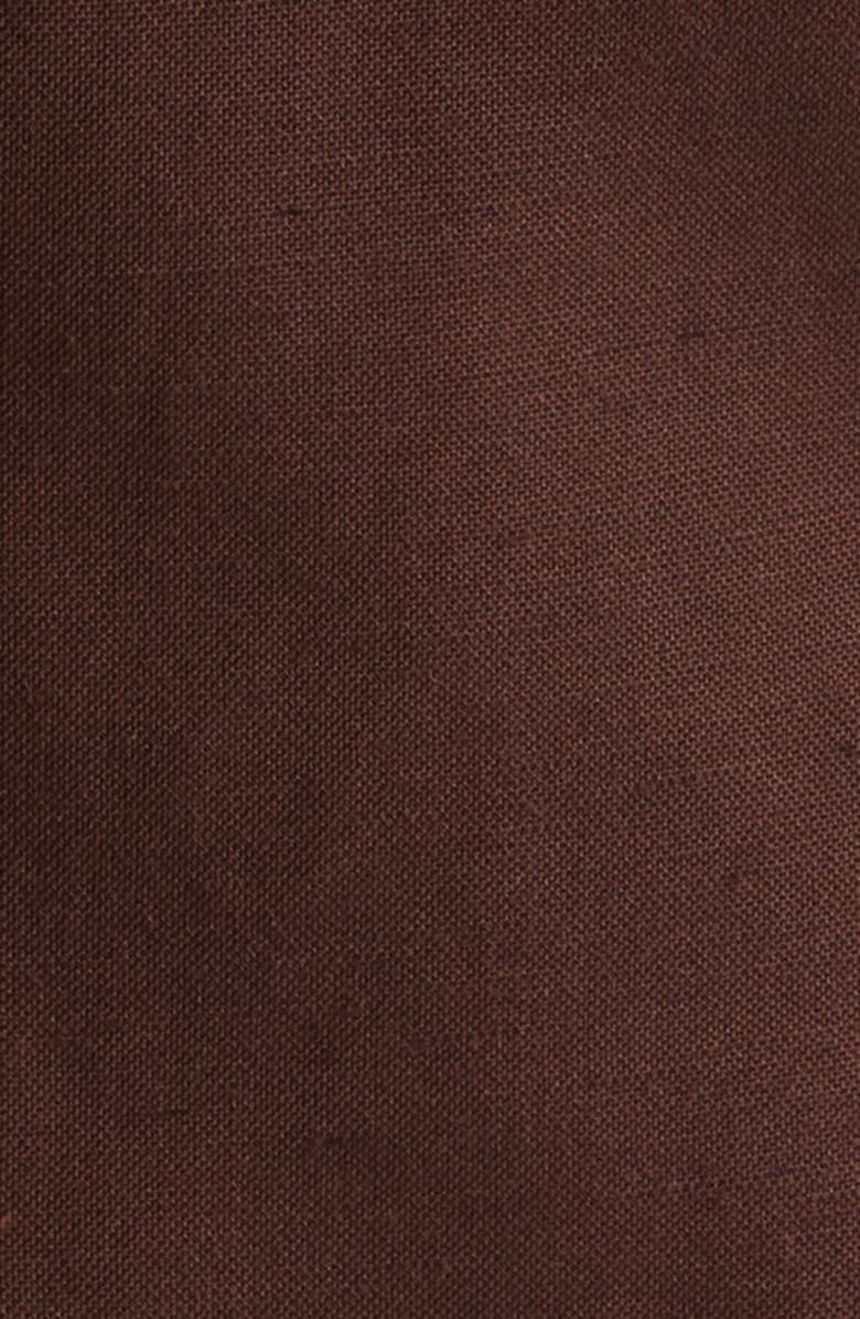 Anne Klein Two-Button Linen Blend Vest, Alternate, color, Dark Chocolate