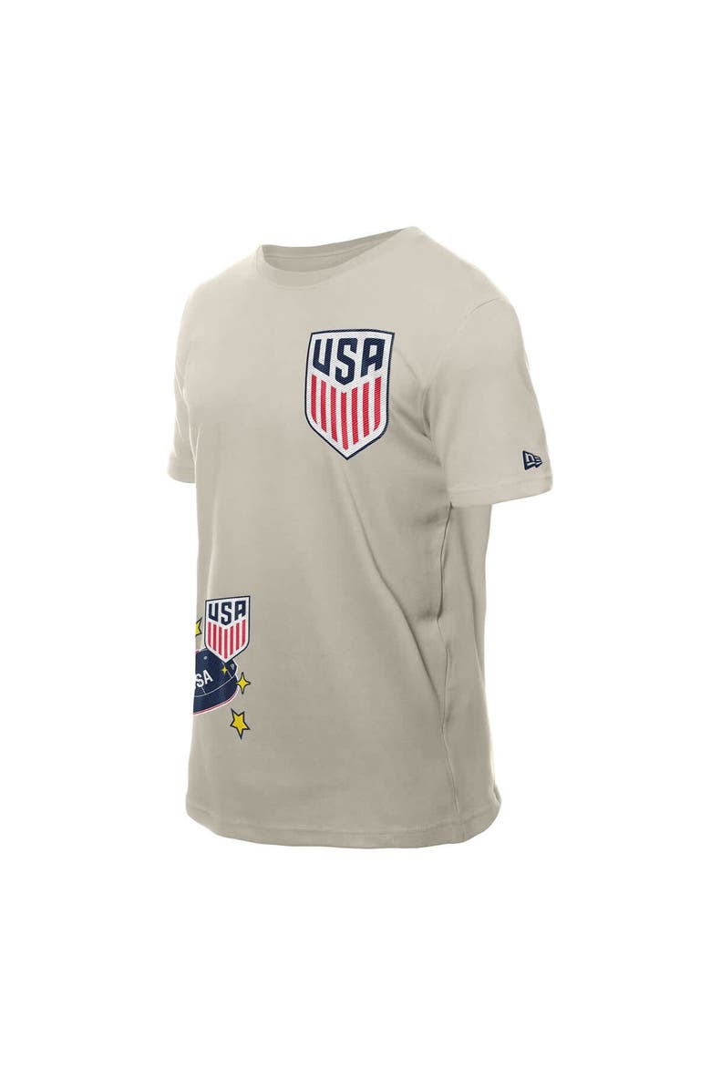 New Era Men's New Era Light Beige USMNT Logo Select T-Shirt, Alternate, color, Light Beige