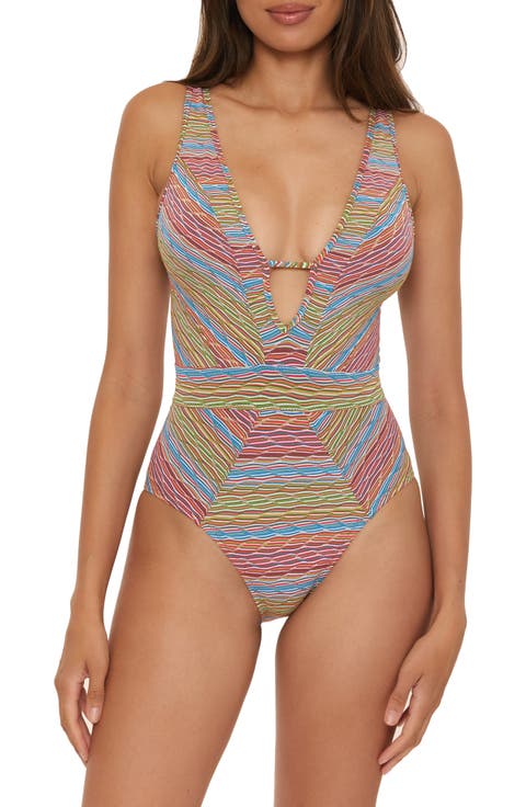 Free Spirit Plunge One-Piece Swimsuit