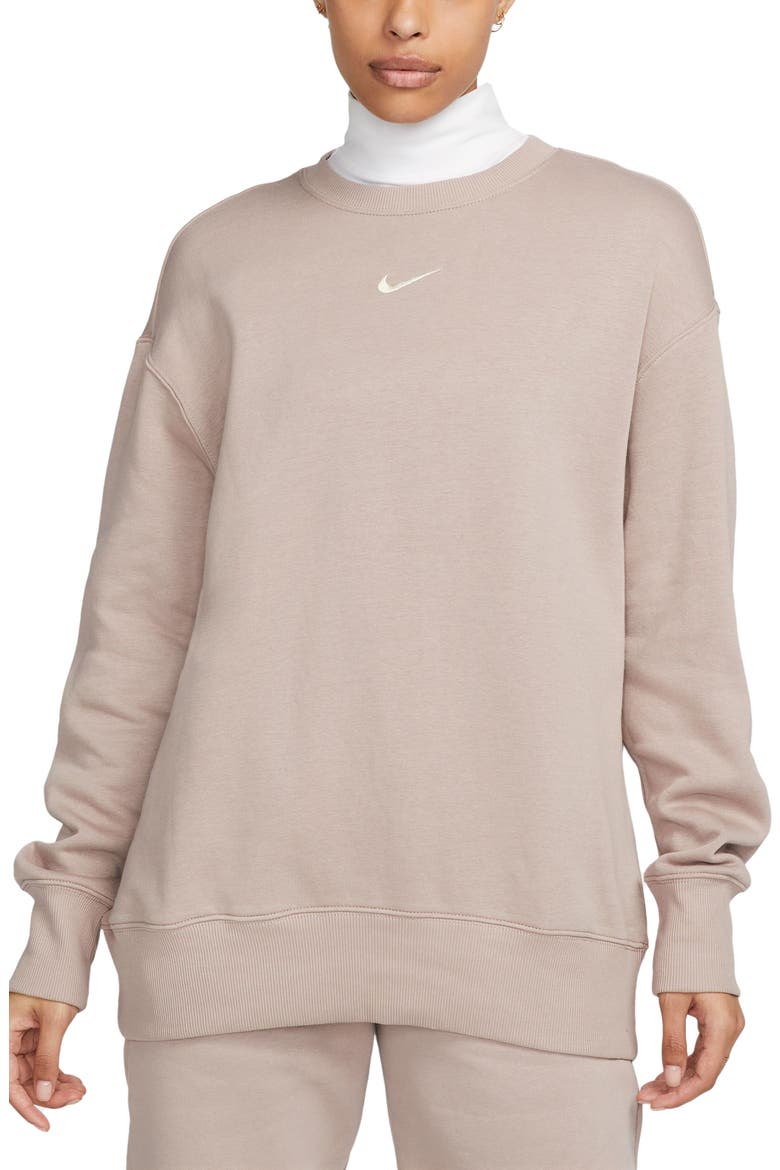 Sportswear Phoenix Sweatshirt, Main, color, DIFFUSED TAUPE/ SAIL