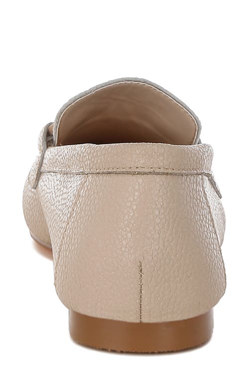 Rag & Co Women's Neutrals Taranis Monochromatic Horsebit Real Leather Loafers In Beige In Beige