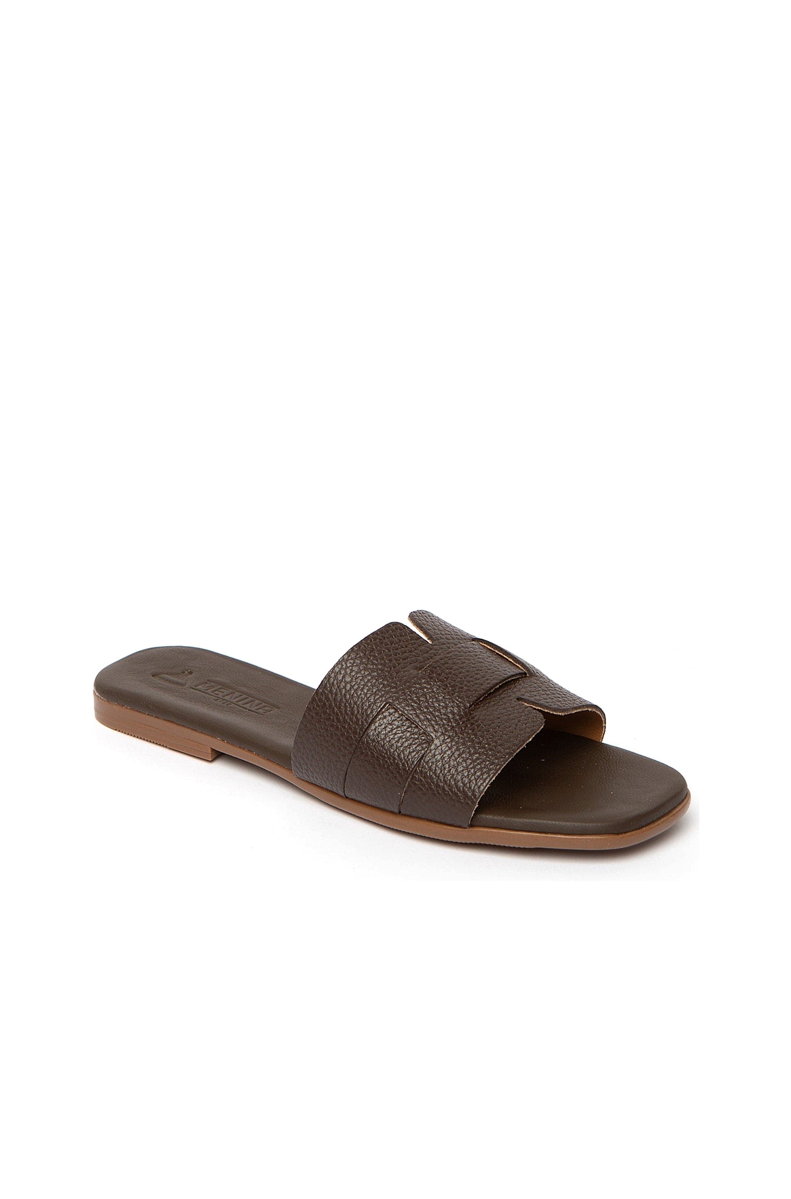 Lucila Flat Sandal, Main, color, Chocolate
