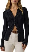 Faherty Sunwashed Ribbed Organic Cotton Cardigan