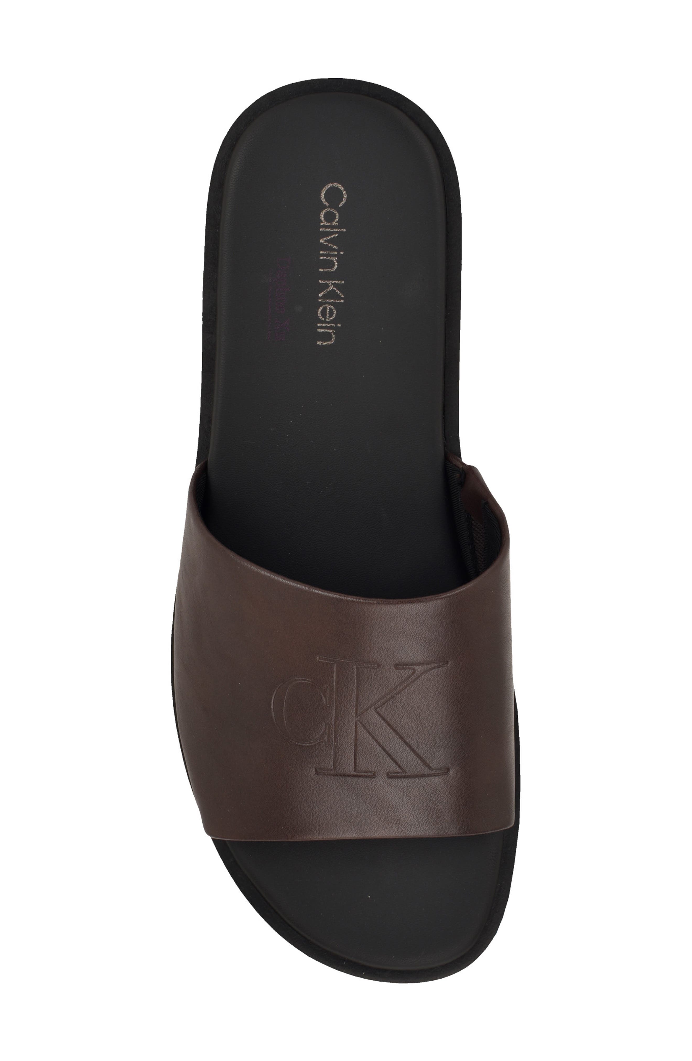 Edenn Slide Sandal, Alternate, color, DARK BROWN