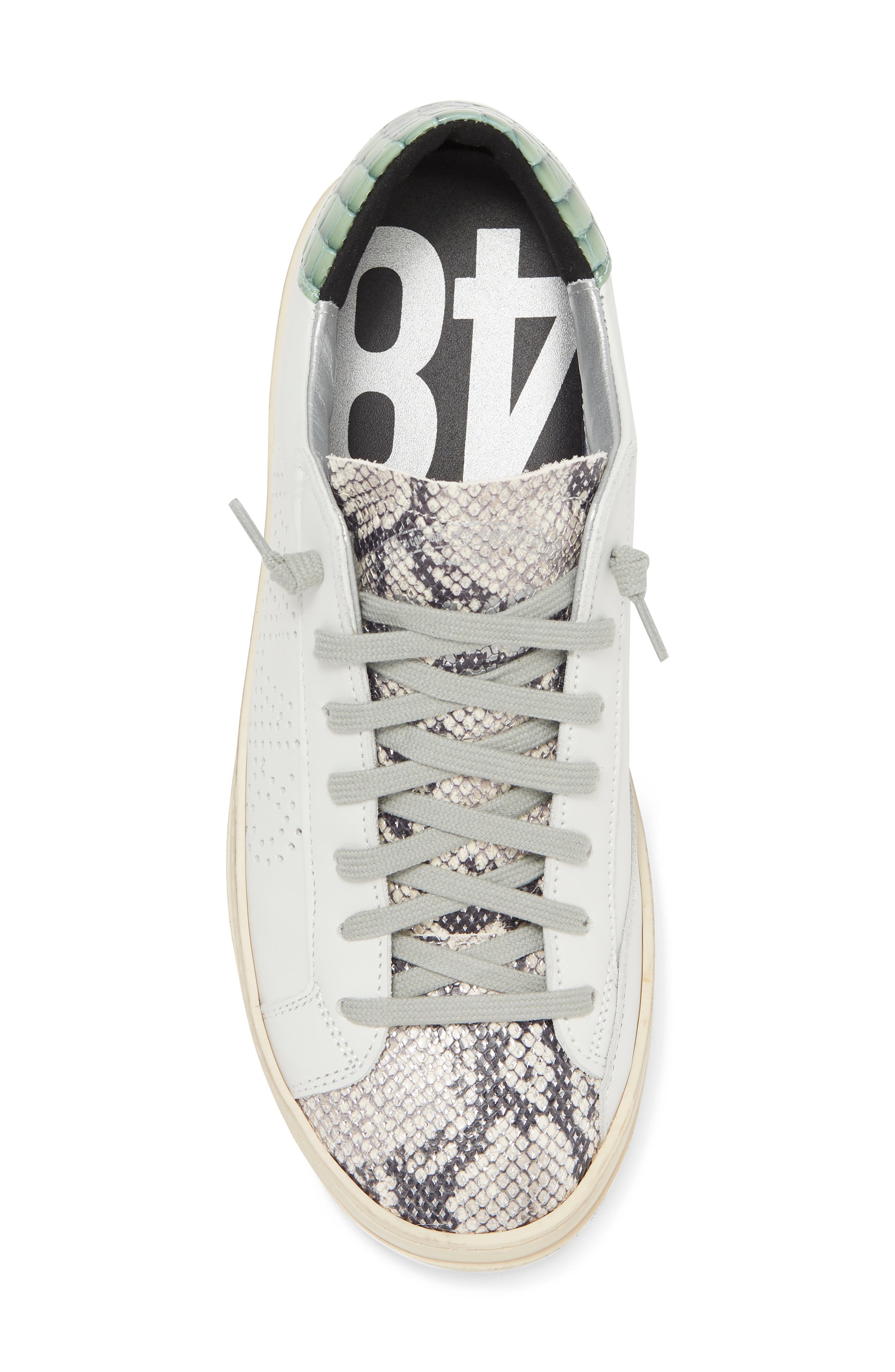 P448 John Snakeskin Embossed Skate Sneaker, Alternate, color, 
