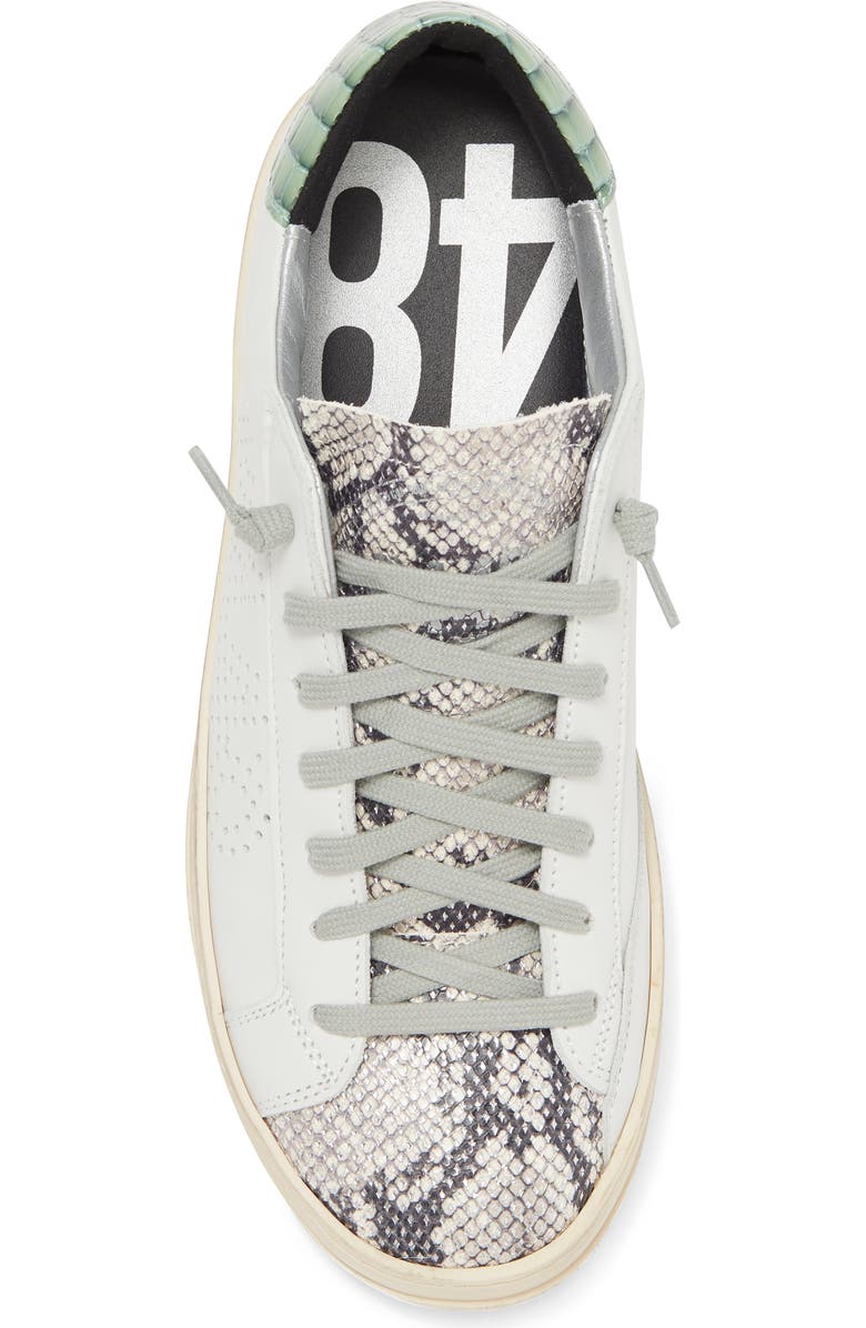 P448 John Snakeskin Embossed Skate Sneaker, Alternate, color,