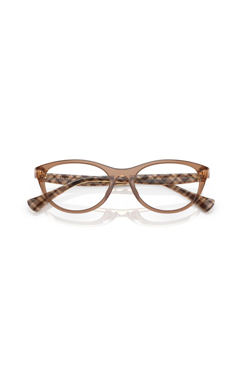 RALPH 53mm Oval optical glasses, Alternate, color, Brown