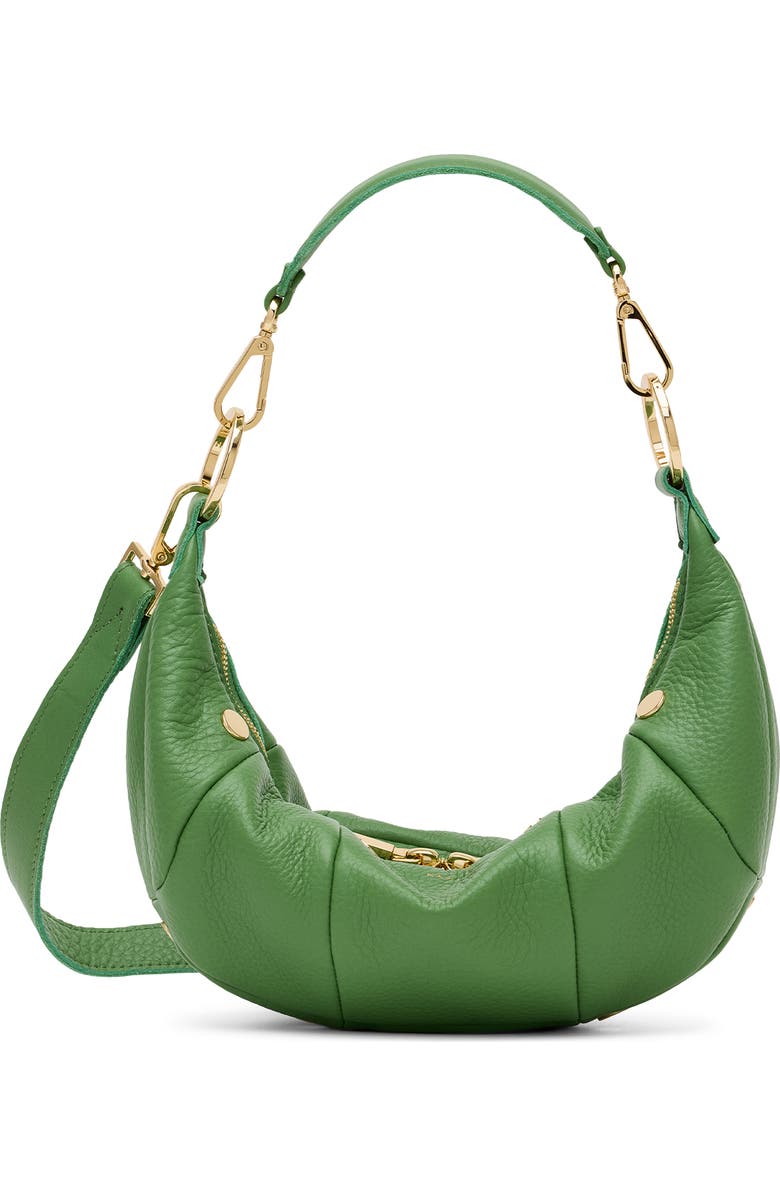 HAMMITT Small Erica Leather Shoulder Bag, Main, color, Calypso Pebble/ Gold