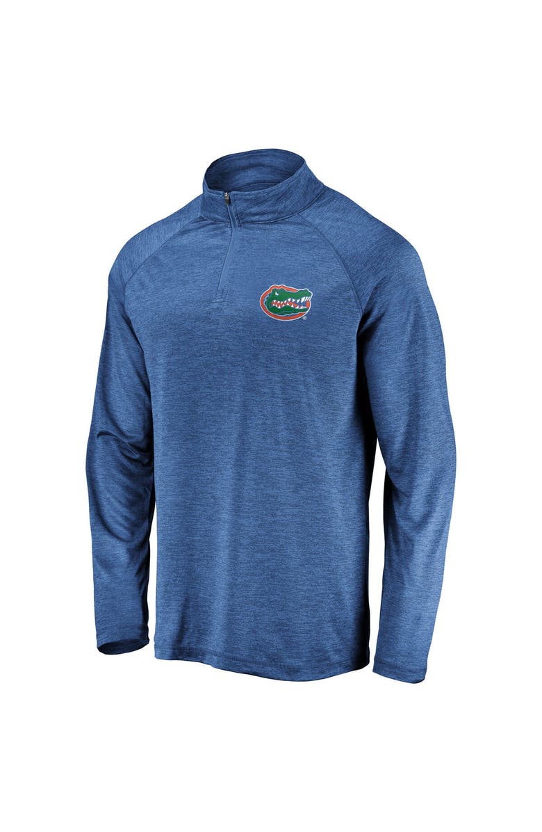 FANATICS Men's Fanatics Branded Royal Florida Gators Lightweight Striated Raglan Quarter-Zip Top, Alternate, color, Royal