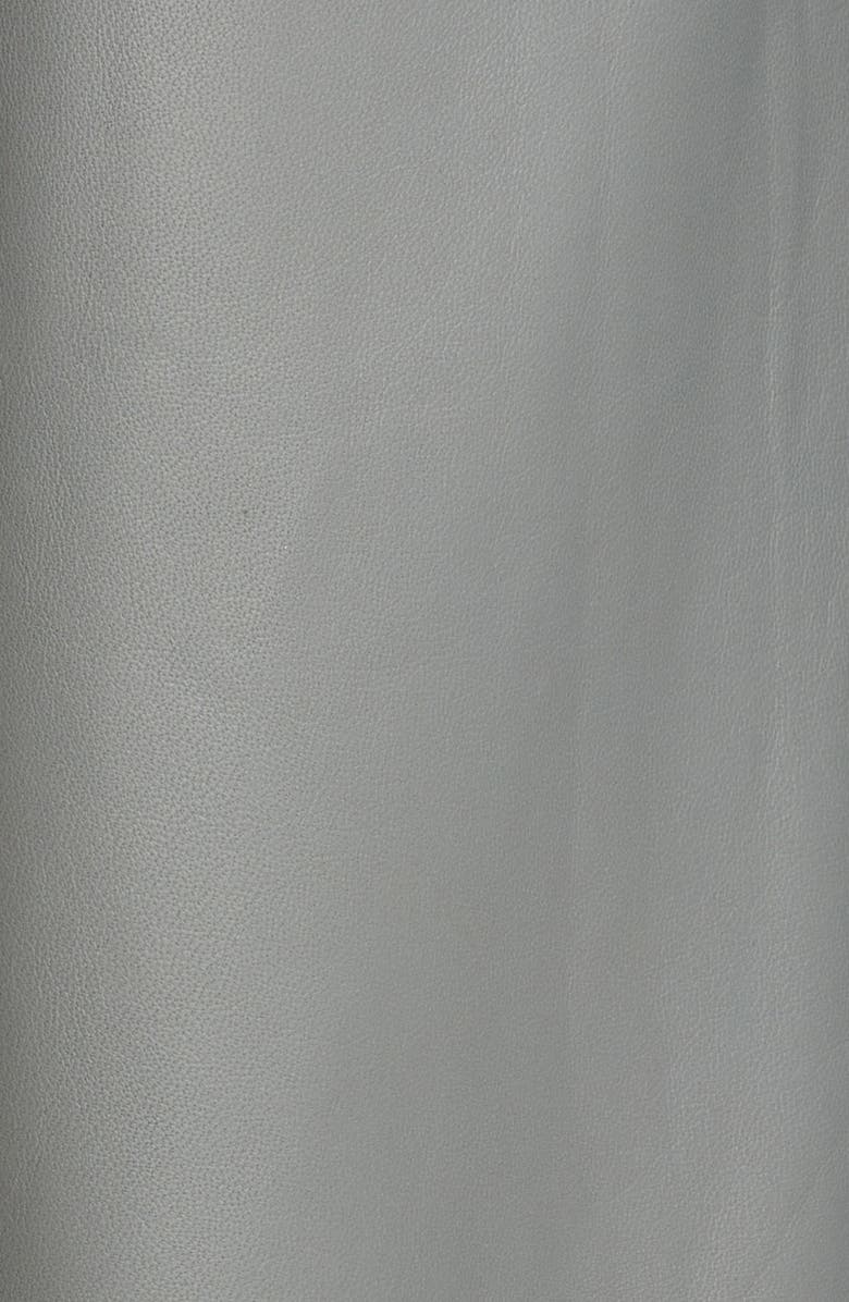 Vince Leather Wide Leg Crop Pants, Alternate, color,