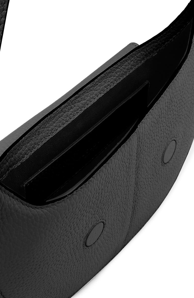 behno Nadia Leather Crossbody Bag, Alternate, color, Black