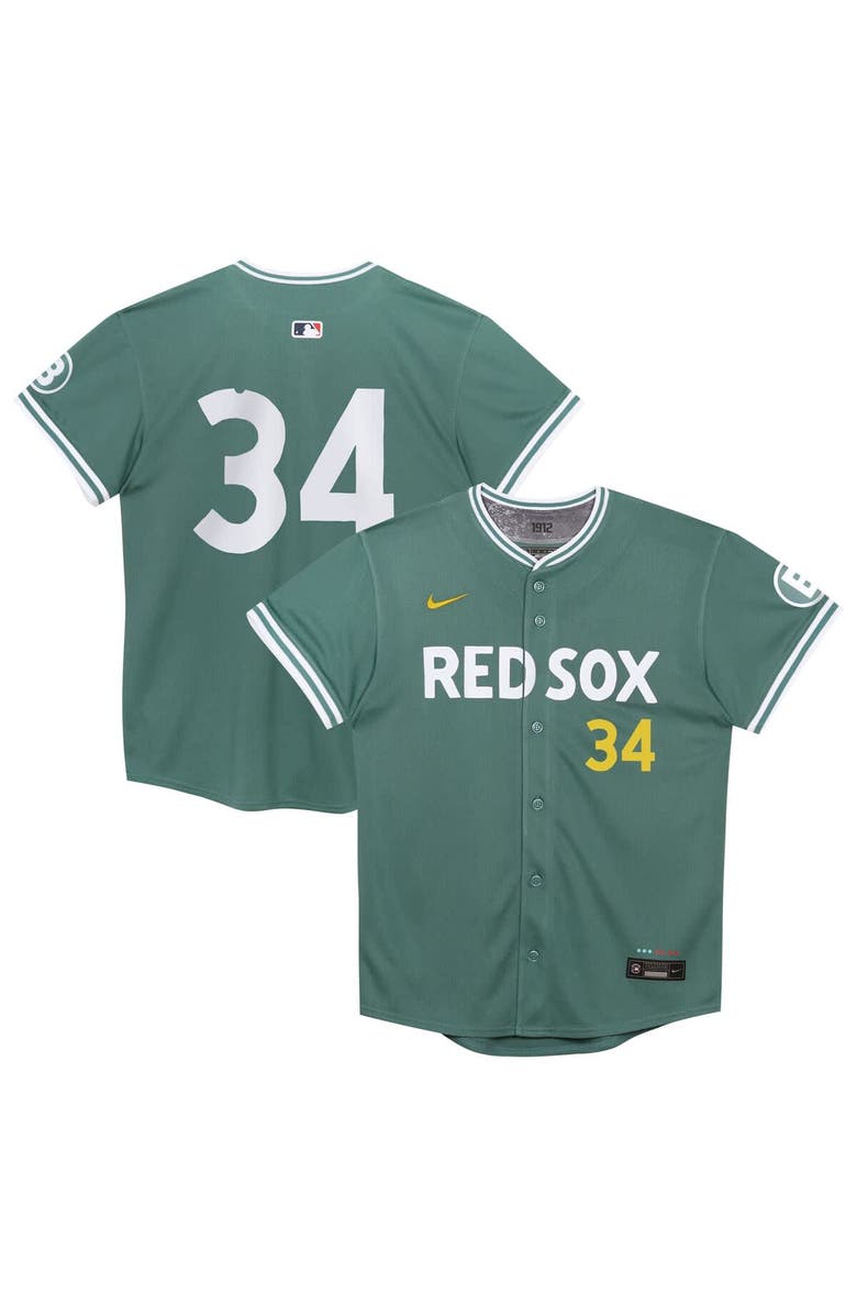 Nike Preschool Nike David Ortiz Green Boston Red Sox 2025 City Connect Limited Retired Player Jersey, Main, color, Green