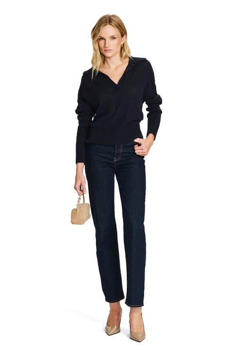 Featherweight Cashmere Polo Sweater