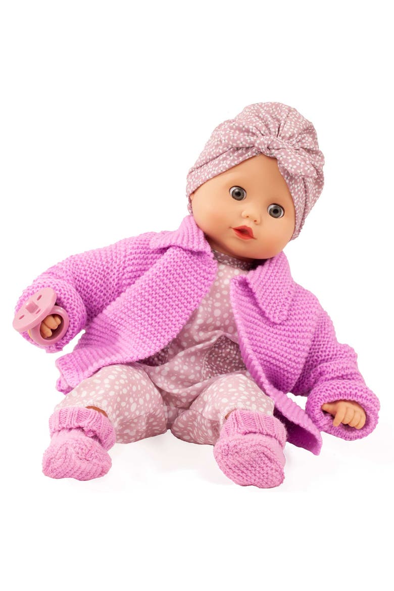 Muffin Soft Mood Bald Baby Doll with Blue Sleeping Eyes, Ages 18+ Months, Alternate, color, Pink