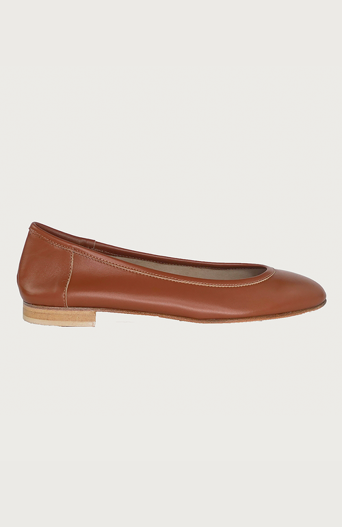 Andrea Carrano Shoes Bambolina Ballet Flat In Brown