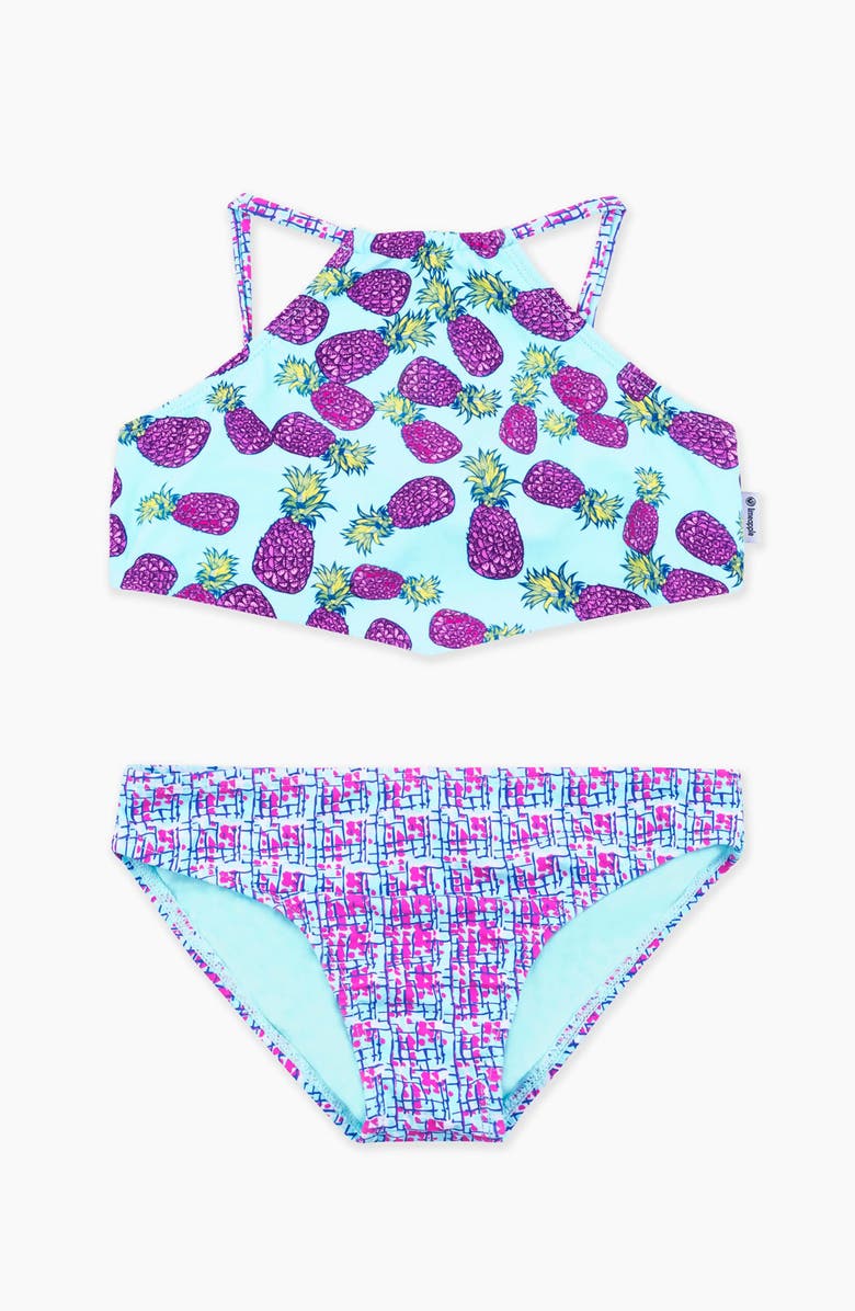 Limeapple Pineapple Printed Tankini, Main, color, Multicolor