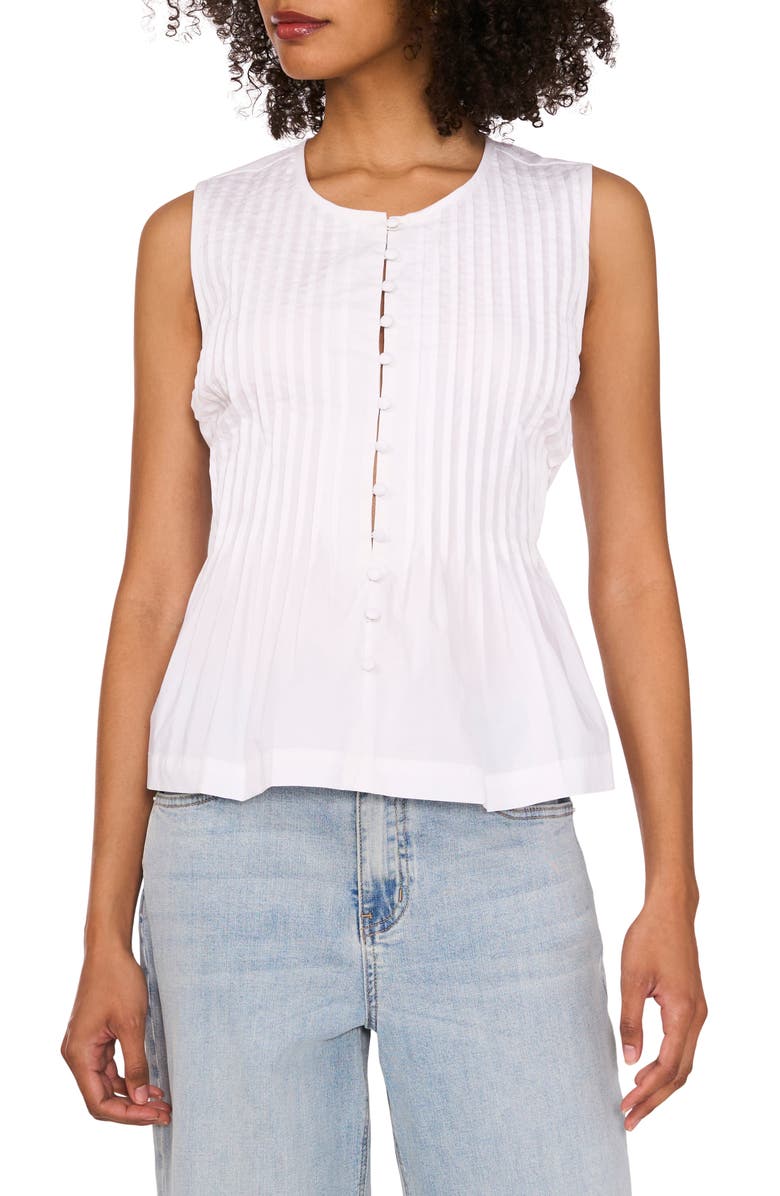 1.STATE Pintuck Pleat Sleeveless Top, Main, color, 