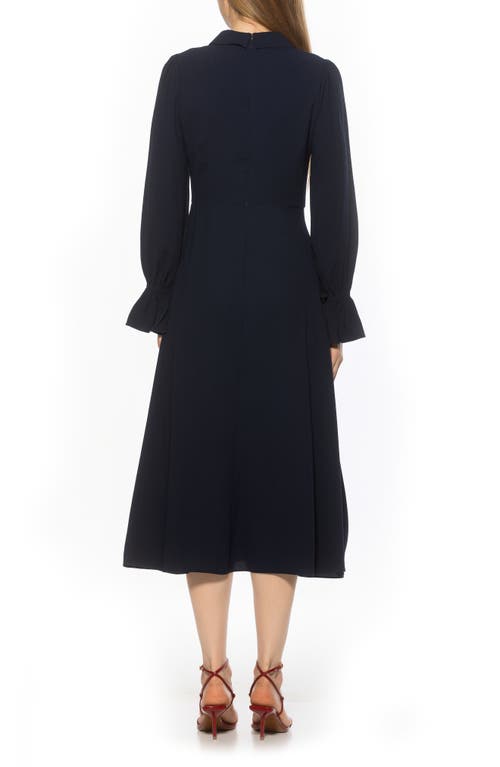 Alexia Admor Lana Fit & Flare Midi Dress In Blue