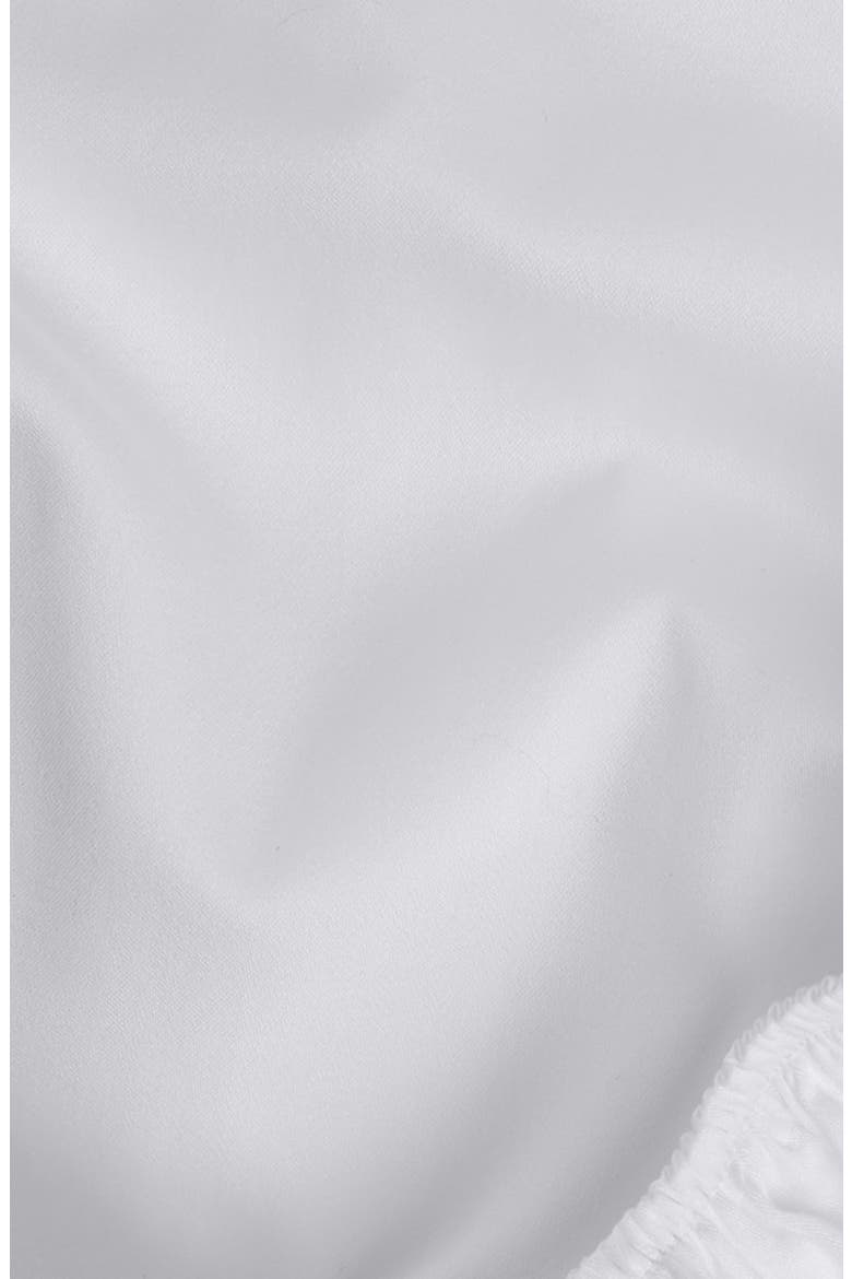Sateen Fitted Sheet, Alternate, color, WHITE