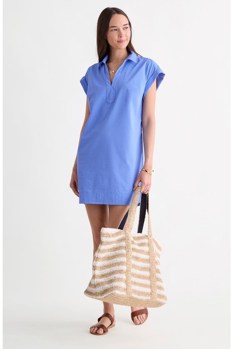 margo shirt dress Linen Oversize Shirt Dress Margo Cloudy Blue menique
