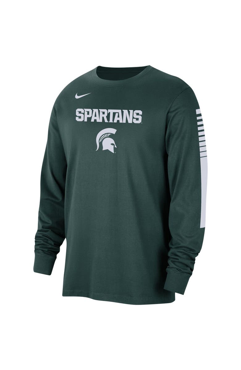 Nike Men's Nike Green Michigan State Spartans Slam Dunk Long Sleeve T-Shirt, Alternate, color, 