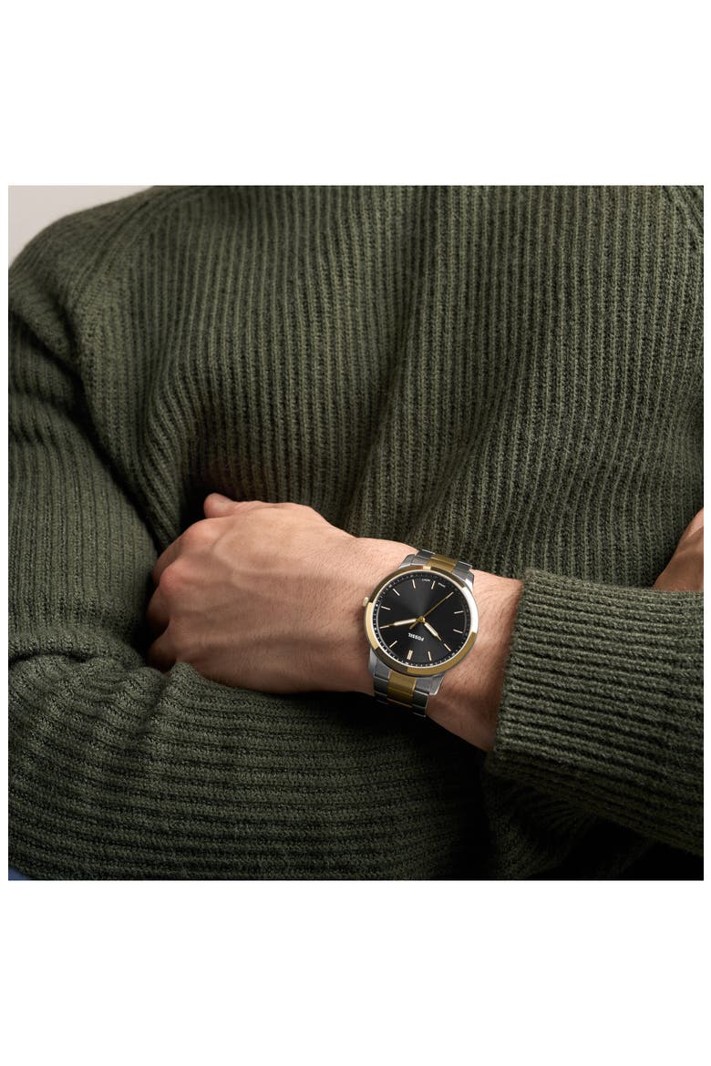 Minimalist Bracelet Watch, 44mm, Alternate, color, TWO TONE