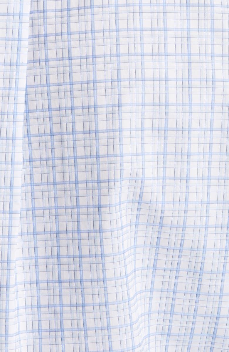 Scott Barber Luxury Textured Tattersall Button-Down Shirt, Alternate, color, 