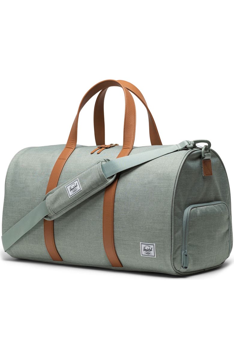 Herschel Supply Co. Novel Duffle Bag, Alternate, color, Iceberg Green Crosshatch