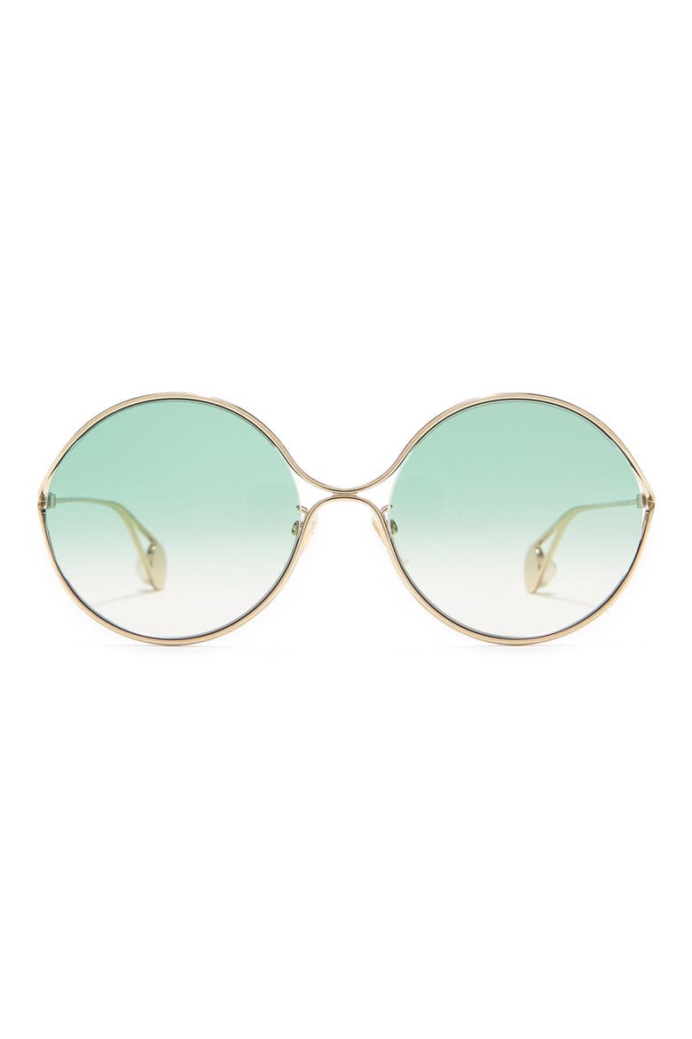 60mm Round Sunglasses, Main, color, GOLD GOLD MULTICOLOR