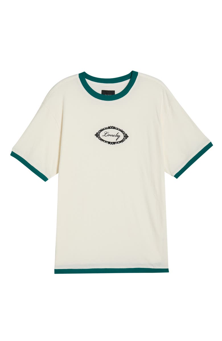 PacSun Lonely Ringer T-Shirt, Main, color, Cream