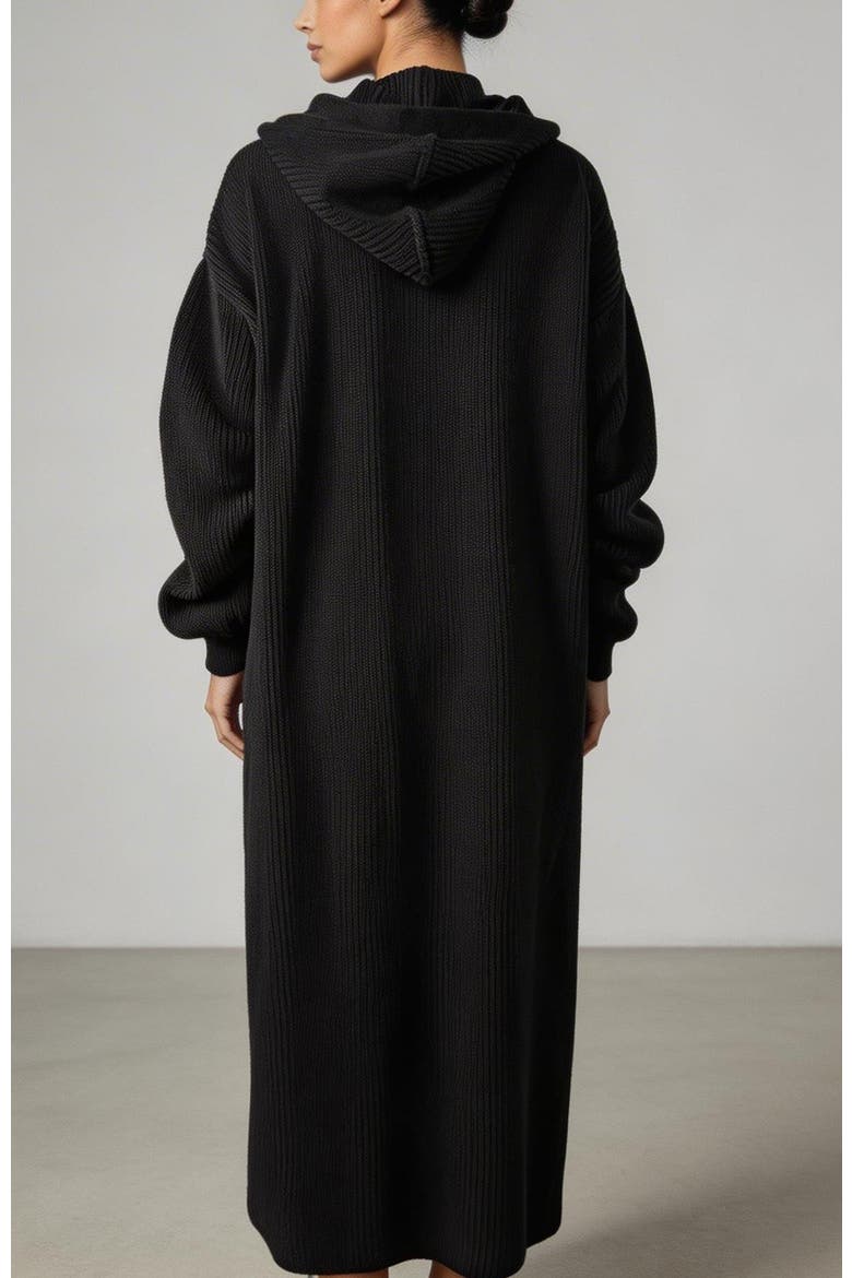 The California Knit Long Duster, Alternate, color, Black