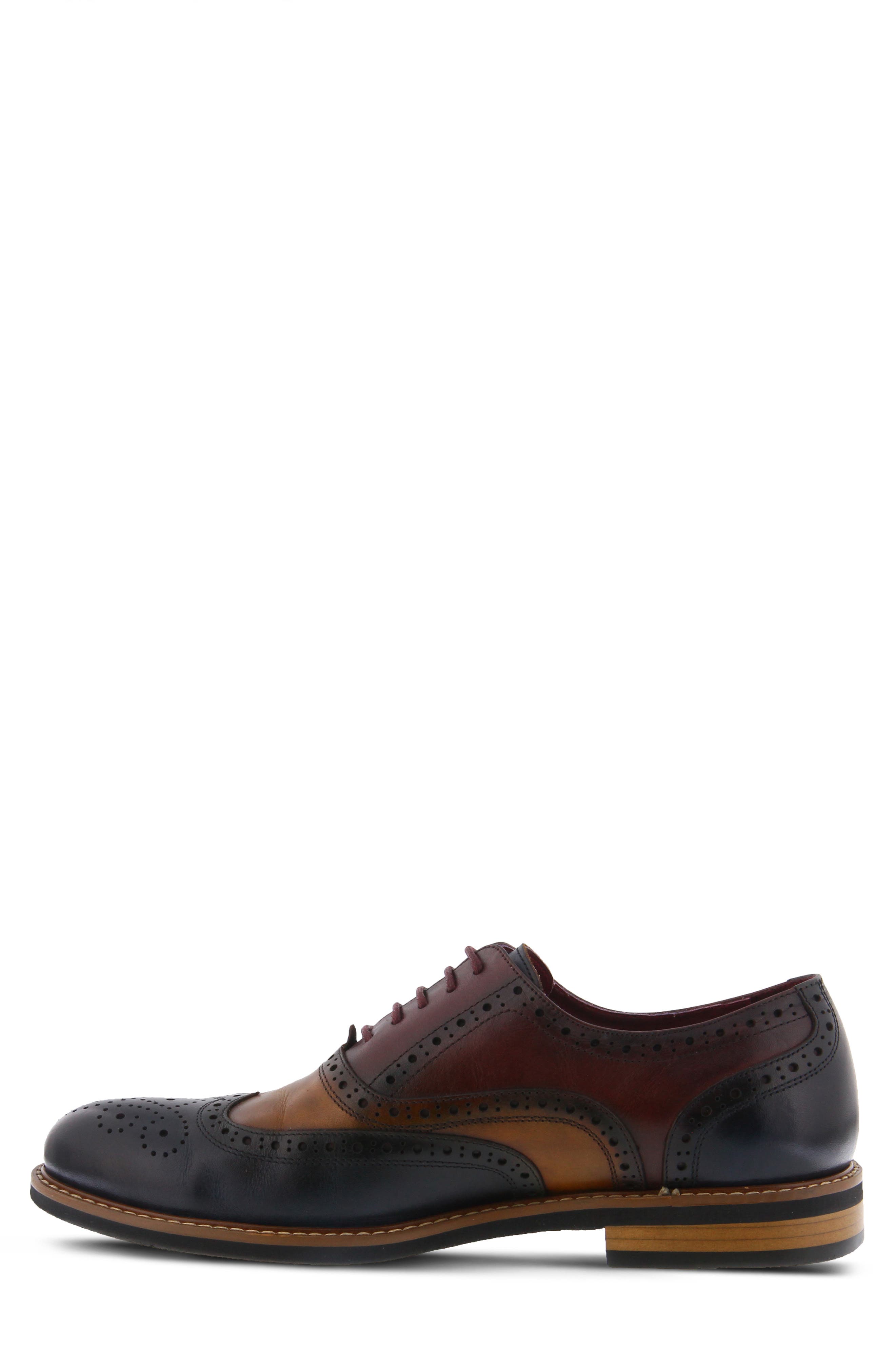 Spring Step Niko Leather Wingtip Oxford, Alternate, color, Brown Multi