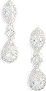 NORDSTROM RACK Cubic Zirconia Halo Drop Earrings