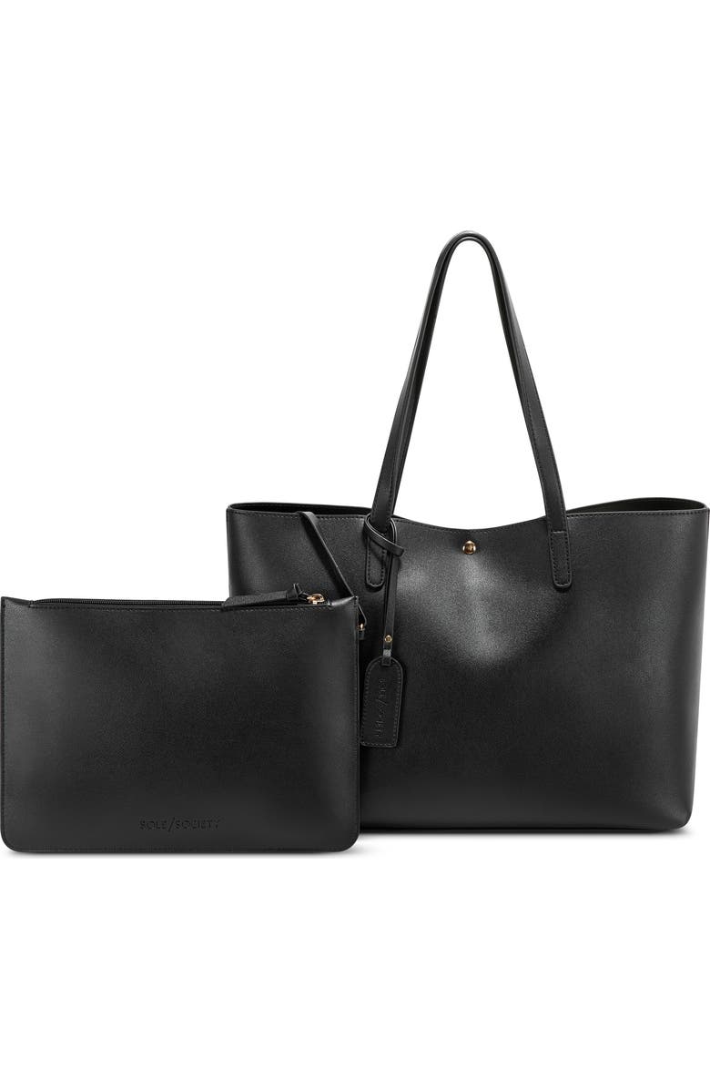 Sole Society Zeda Faux Leather Tote, Main, color,