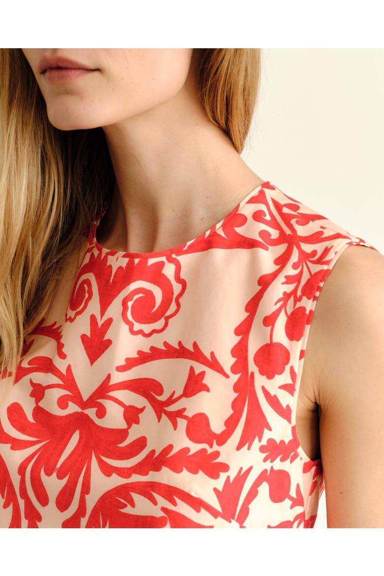 Linda Printed Shell, Alternate, color, Poppy