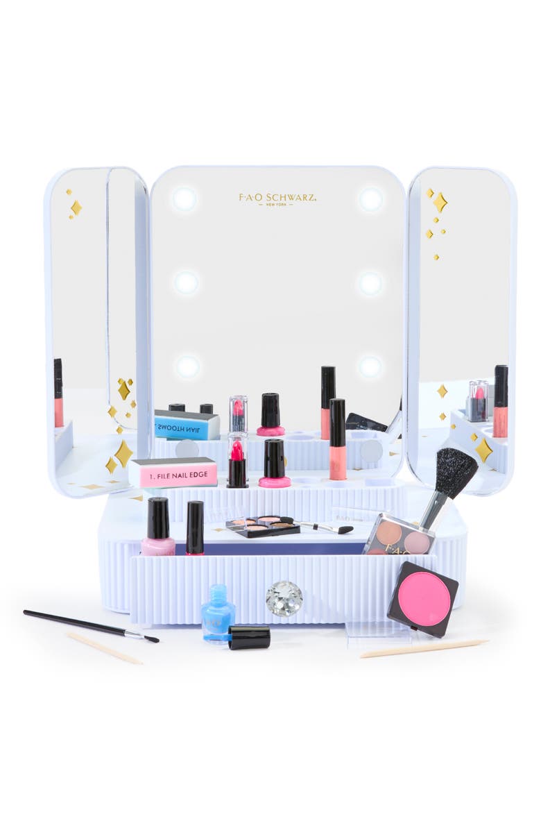 FAO Schwarz Vanity Makeup Studio Toy, Alternate, color, Multi