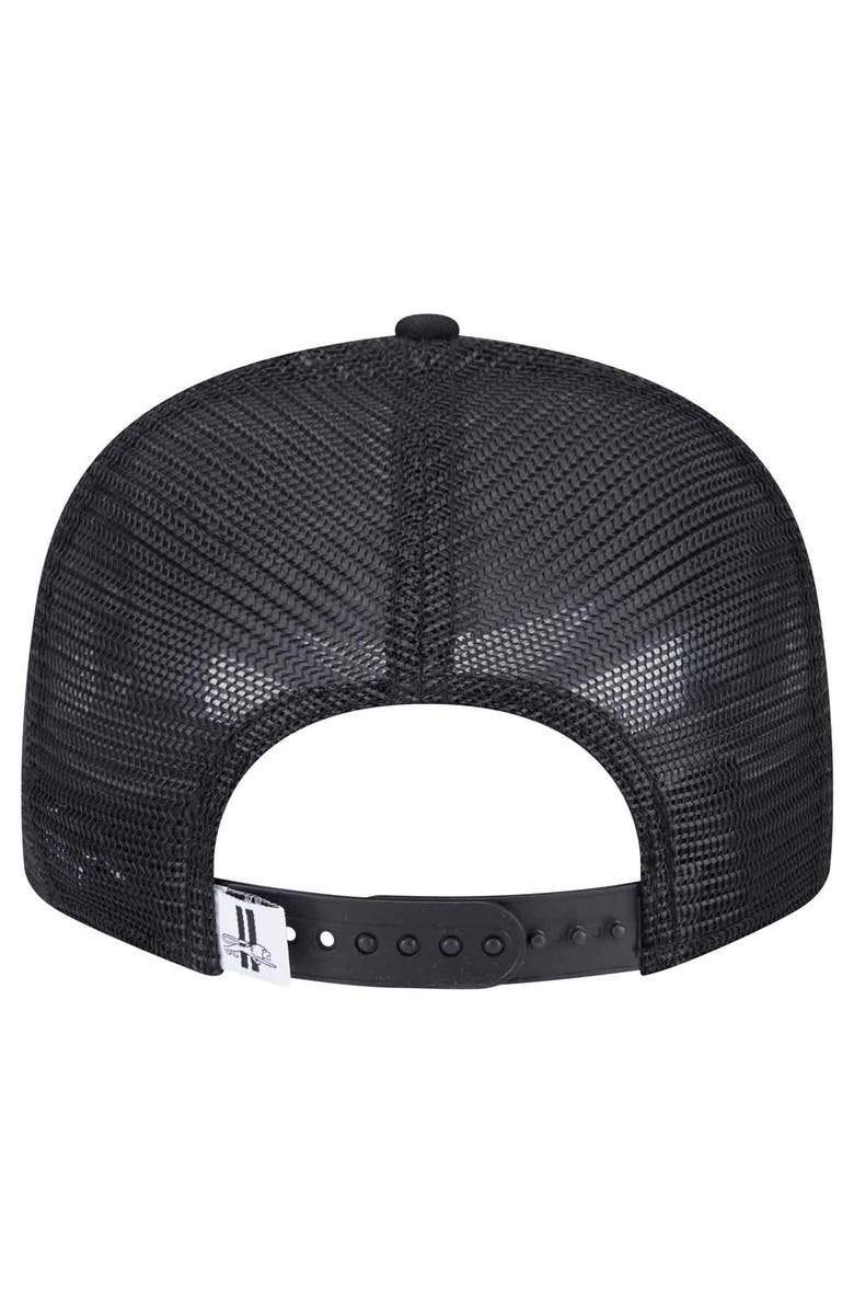 New Era Men's New Era Black Detroit Lions Main Trucker 9FIFTY Snapback Hat, Alternate, color, Black