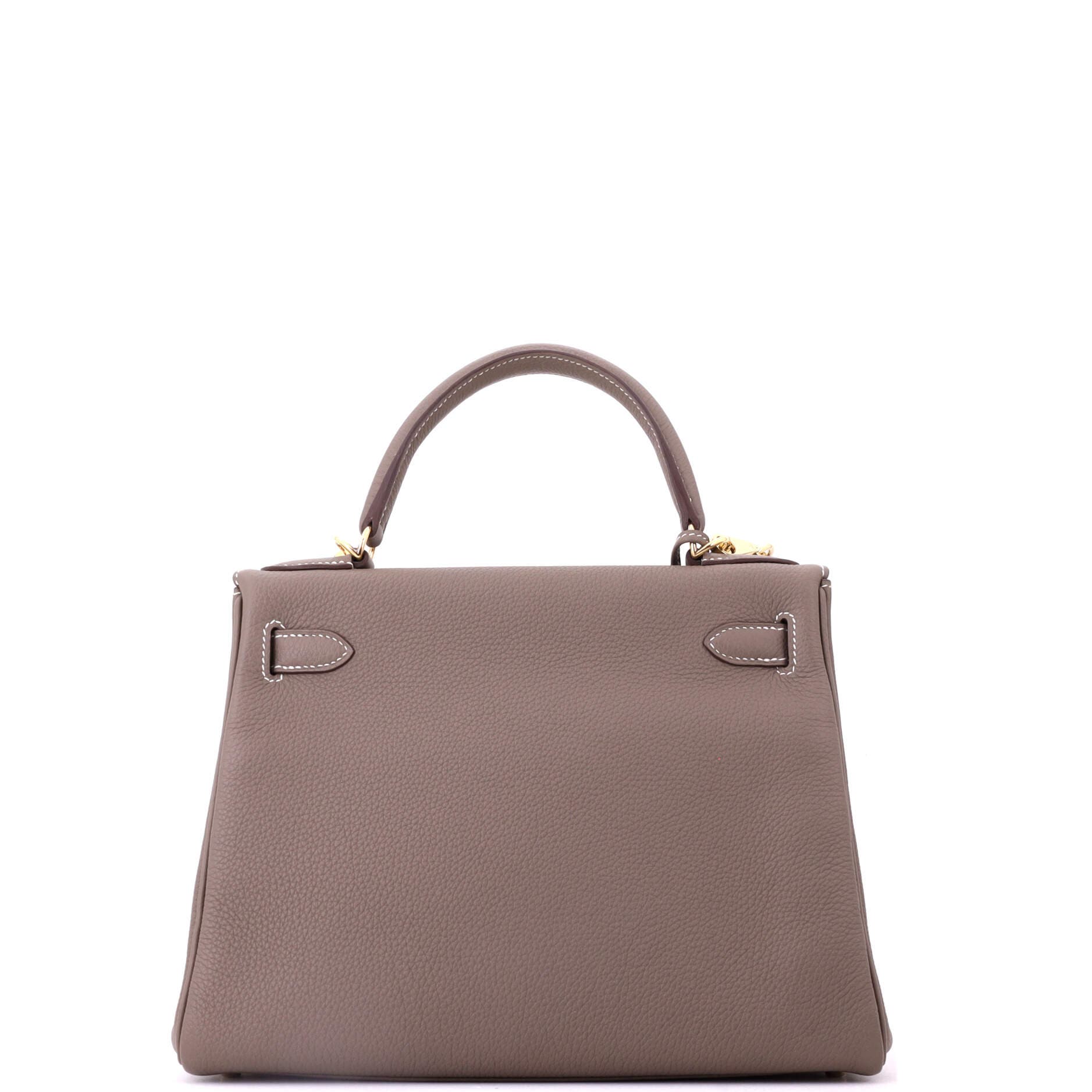 Pre-Owned Hermes Kelly Handbag Grey Togo with Gold Hardware 28, Alternate, color, Etoupe