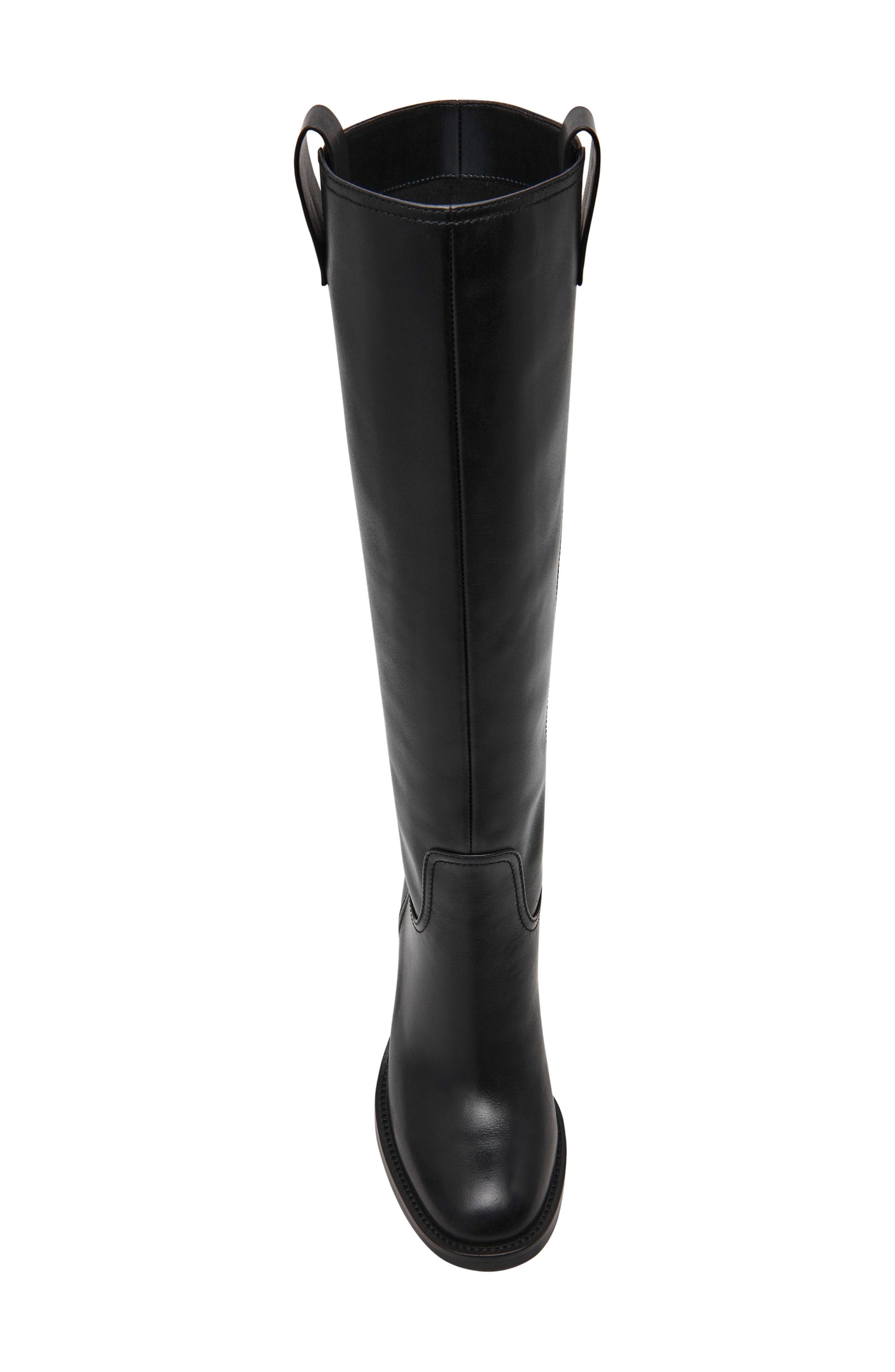 Posey Knee High Boot, Alternate, color, BLACK LEATHER