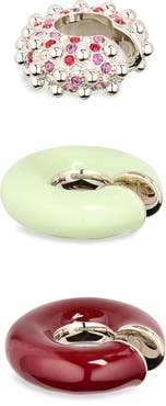 Rabanne Set of 3 Punk Style Ear Cuffs
